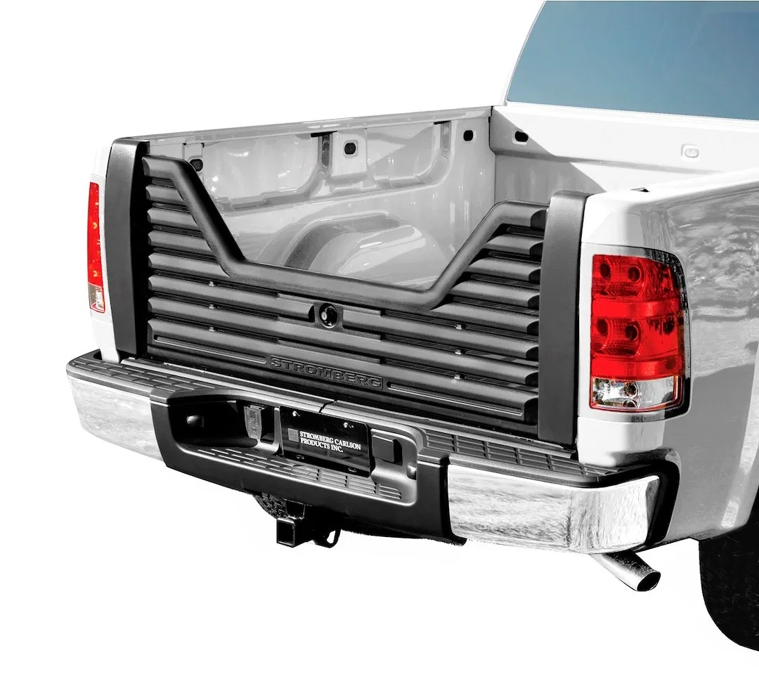 VGM-07-4000 – STROMBER Tailgate, Vented V Shape Louvered Lockable Glass Filled Composite Black